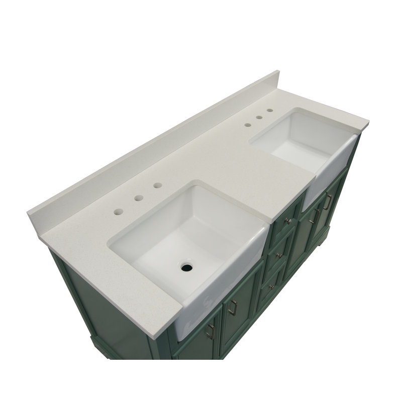 Sand & Stable Emiliano 60'' Double Bathroom Vanity with Top & Reviews Wayfair